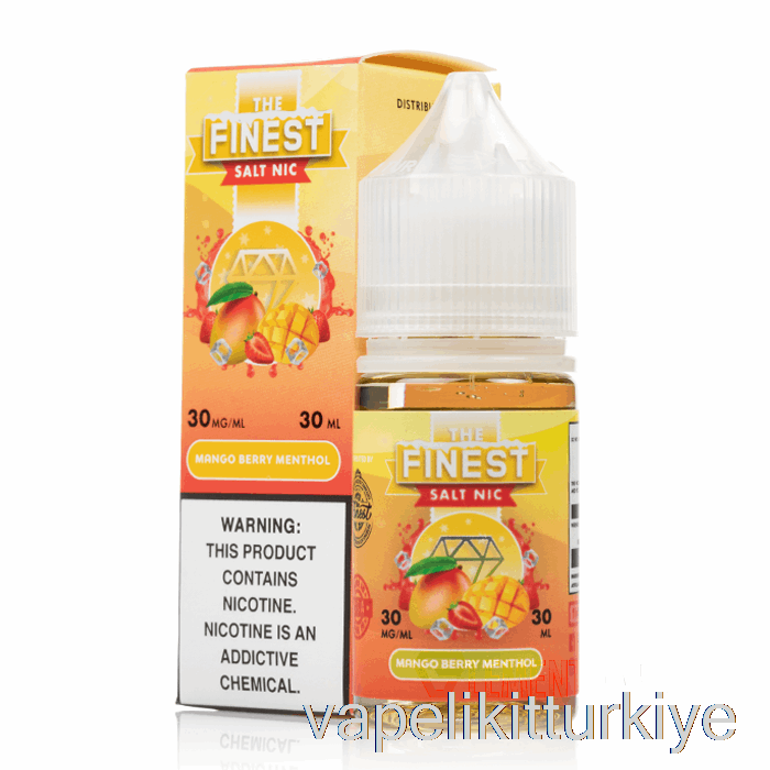 Vape Elektronik Sigara Mango Berry Mentol - En Iyi Meyve Baskısı Salt Nic - 30ml 30mg
